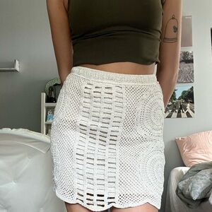 Crochet Mini Skirt 🤎